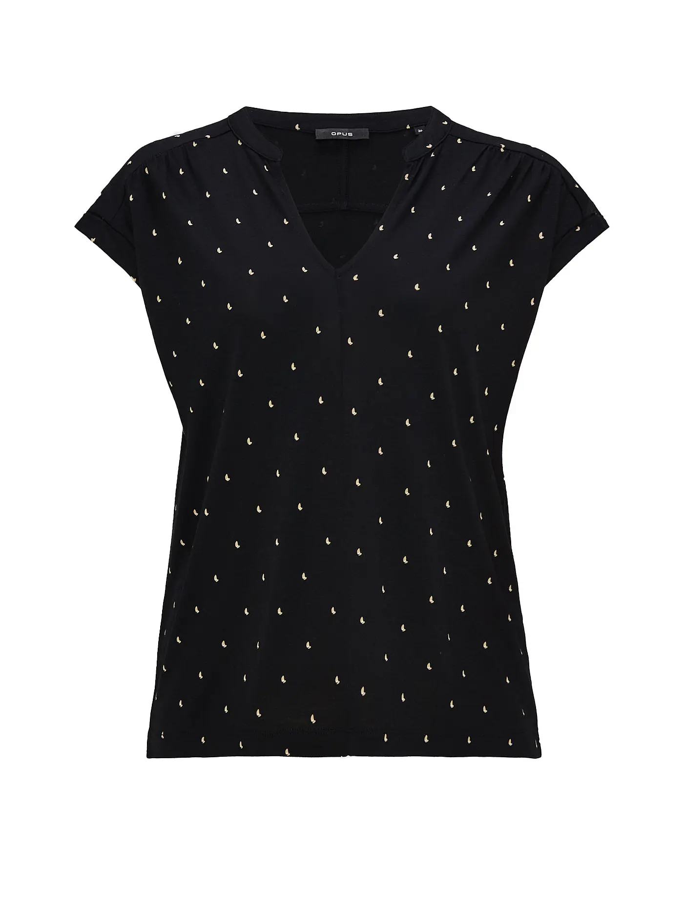 OPUS | Bluse SANDI DOTSY | schwarz